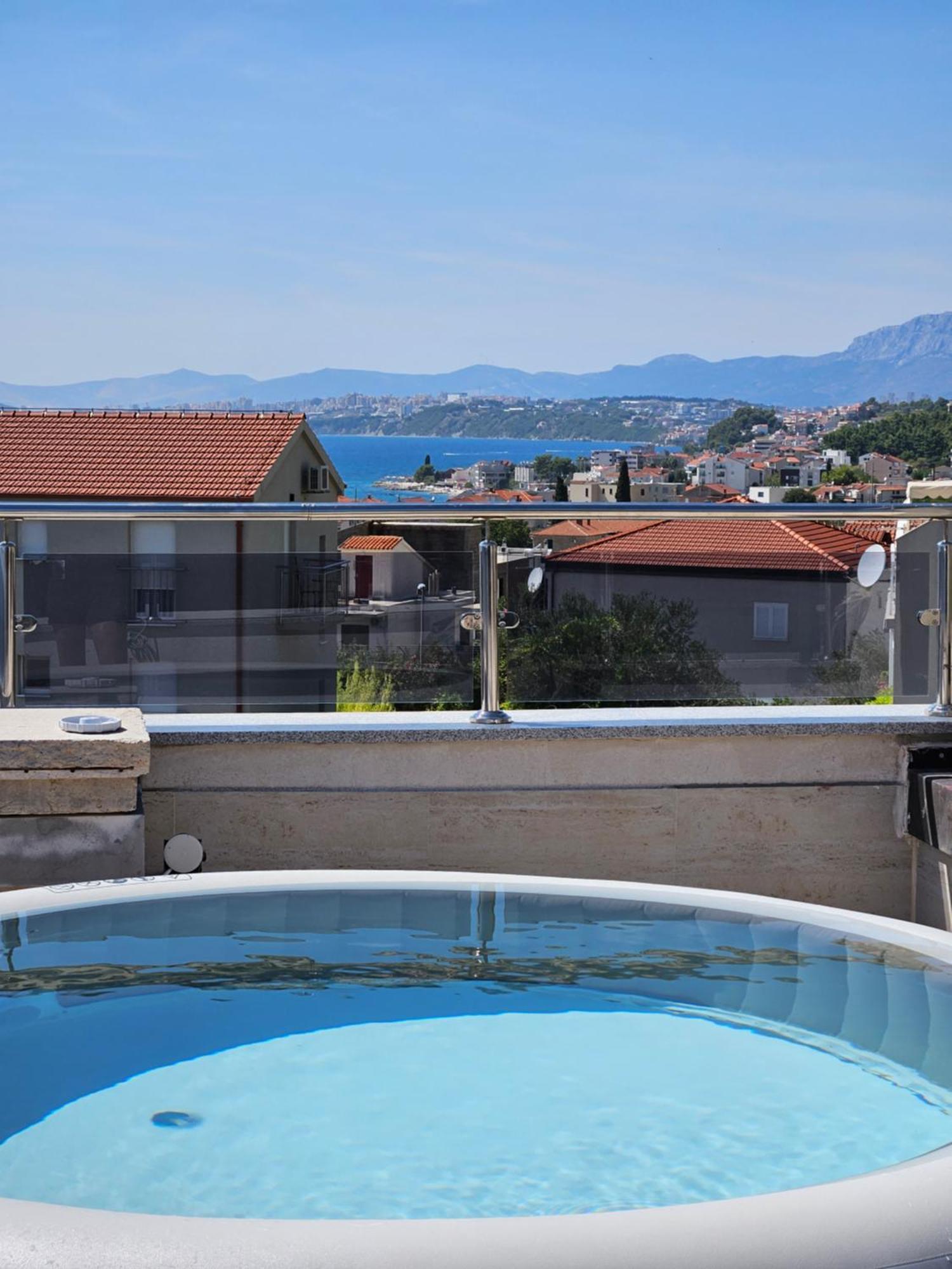 Modern Villa With Jacuzzi, Beautiful Sea View, Near Split! Villa 36A Podstrana Exterior foto